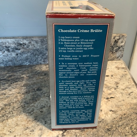 New Open Box CHEF’S TOOLS BUTANE PROFESSIONAL COOKING TORCH Brûlée Camping Fire - Picture 6 of 7